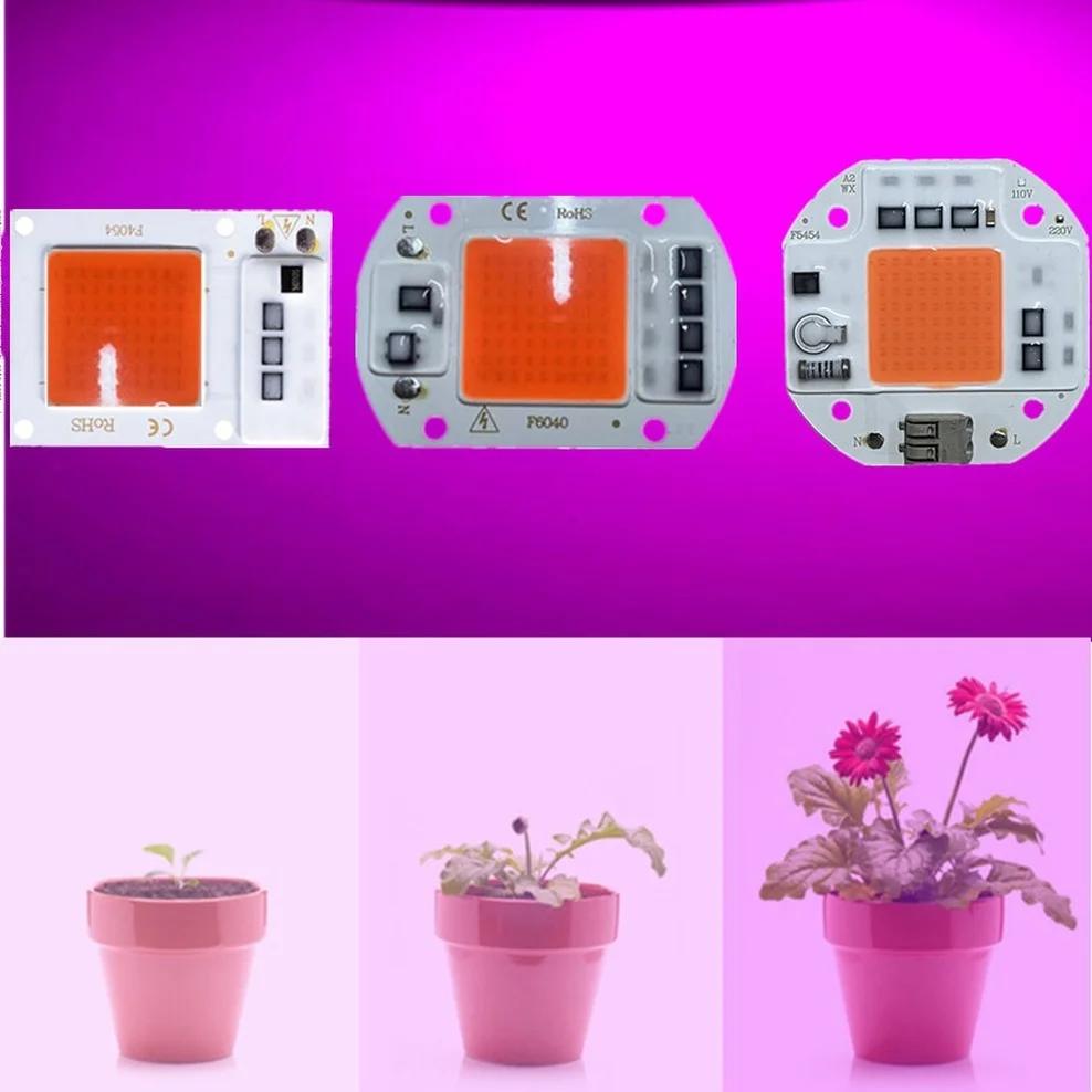 LED COB Light Chip Full Spectrum AC 220/110V 10W 20W 30W 50W-100W No need driver For Growth Flower Seedling Grow Plant Lighting LED Grow Light Grow Light
