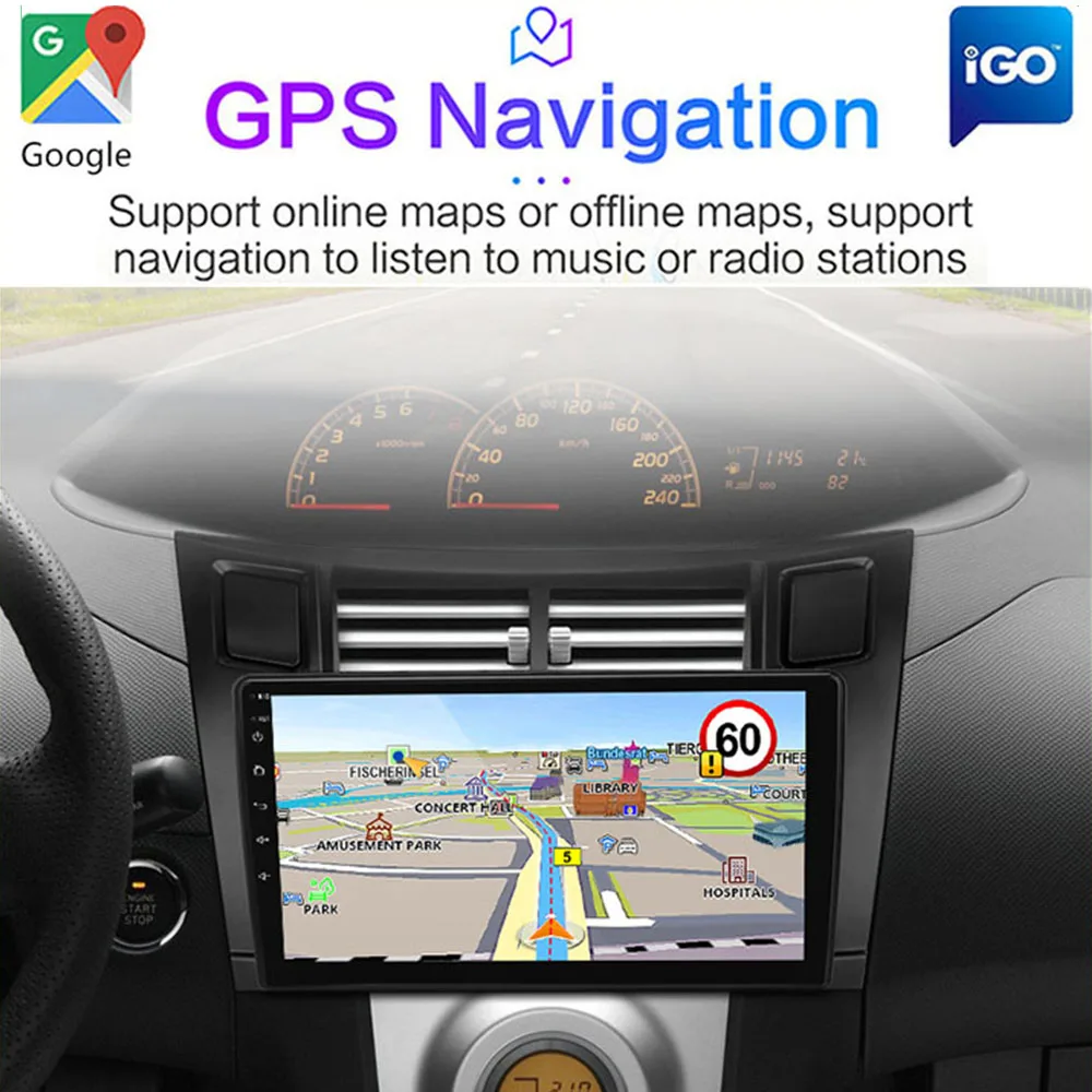  Ƽ̵ ÷̾, Ÿ ߸ 2007  þ, 2005 - 2012 ȵ̵ GPS ׺, 2 Din ī÷ ׷, 4G + 64G