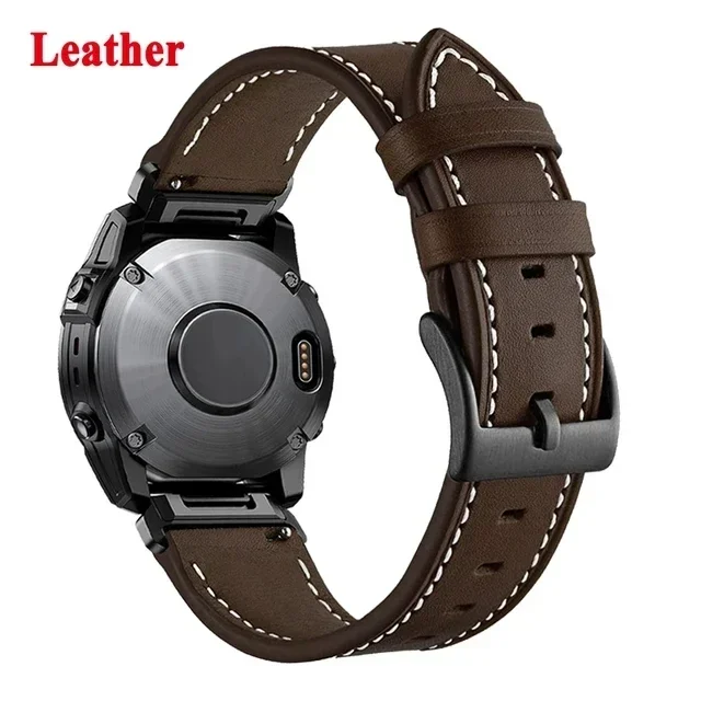 Premium Quickfit Leather Smart Watch Strap, 22mm/26mm Adjustable Bracelet Strap