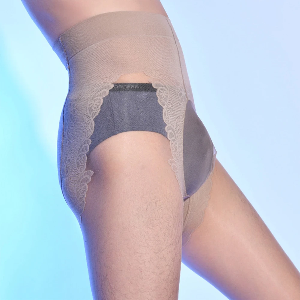 

Men Shiny Glossy Gay Pantyhose Soft Nylon Stockings Elastic Waist Any Cut Tights Erotic High Stretch Underwear Pantyhose