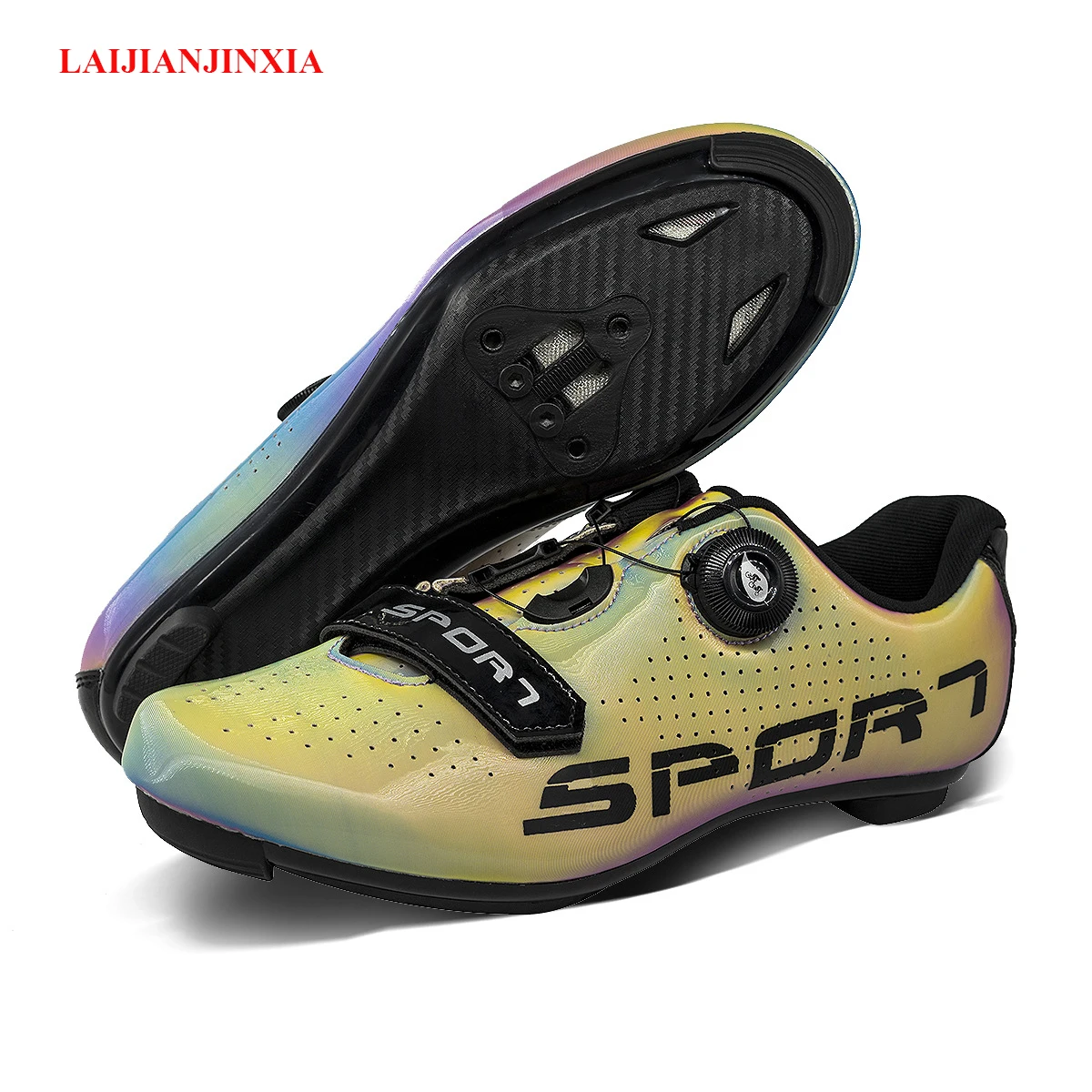 

Ultralight Self-Locking Pro Men's Cycling Shoes Racing Road Bike Triathlon Shoes Bicycle Lock Sneakers Zapatillas Ciclismo