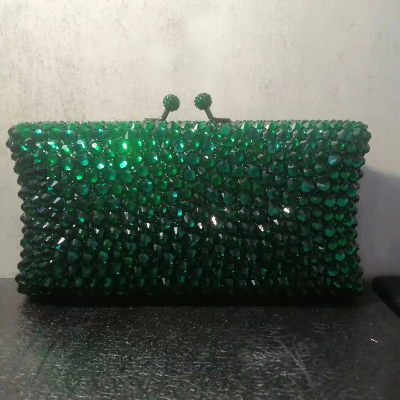 Luxury Emerald Green Metal Clutch Purse Evening Bag Stones Women Party  Rhinestones Handbags Wedding Bridal Clutches Bags Green - AliExpress