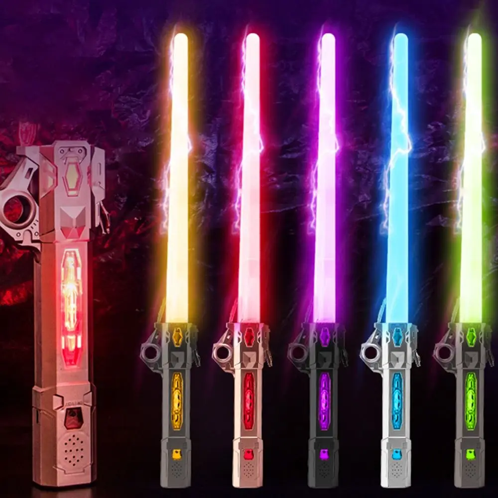 

Type-C Charging Expandable Lightsabers 2 in1 Double-Bladed Lightsaber Sword Light Saber 7 Color with FX Sound