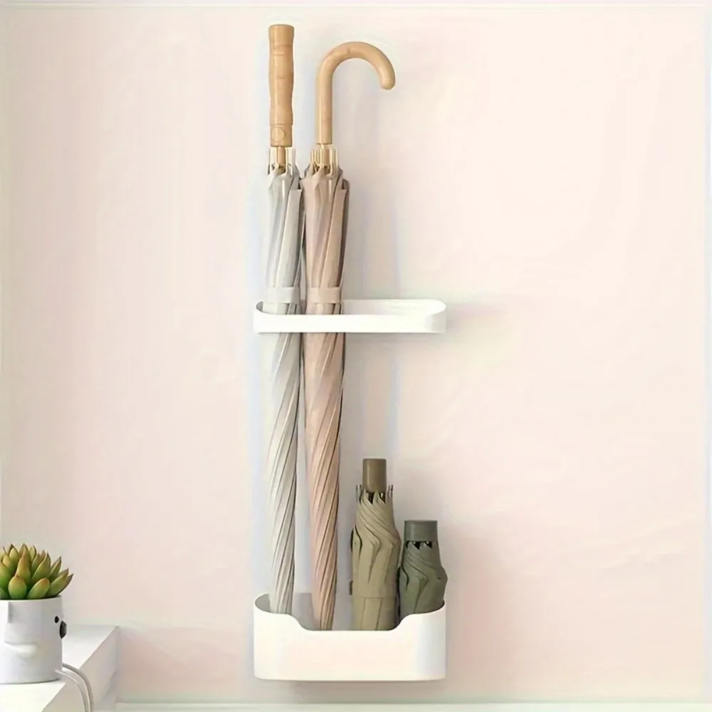 1 Set of Wall-mounted Umbrella Storage Rack,Hole-free Multi-functional Household Umbrella Storage Rack, Sun Box