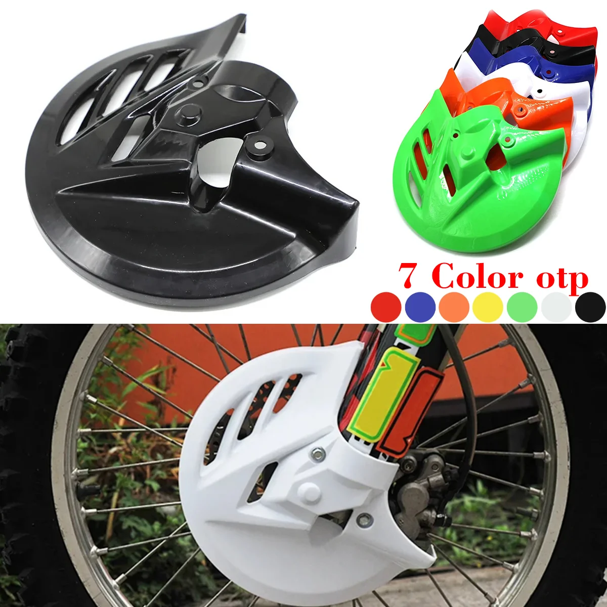 

Motorcycle Dirt Bike Plastic Protection Cover Brake Disc Protective Rear Brake Disc Cover For Honda CRF250X CRF450X CRF250R 450R