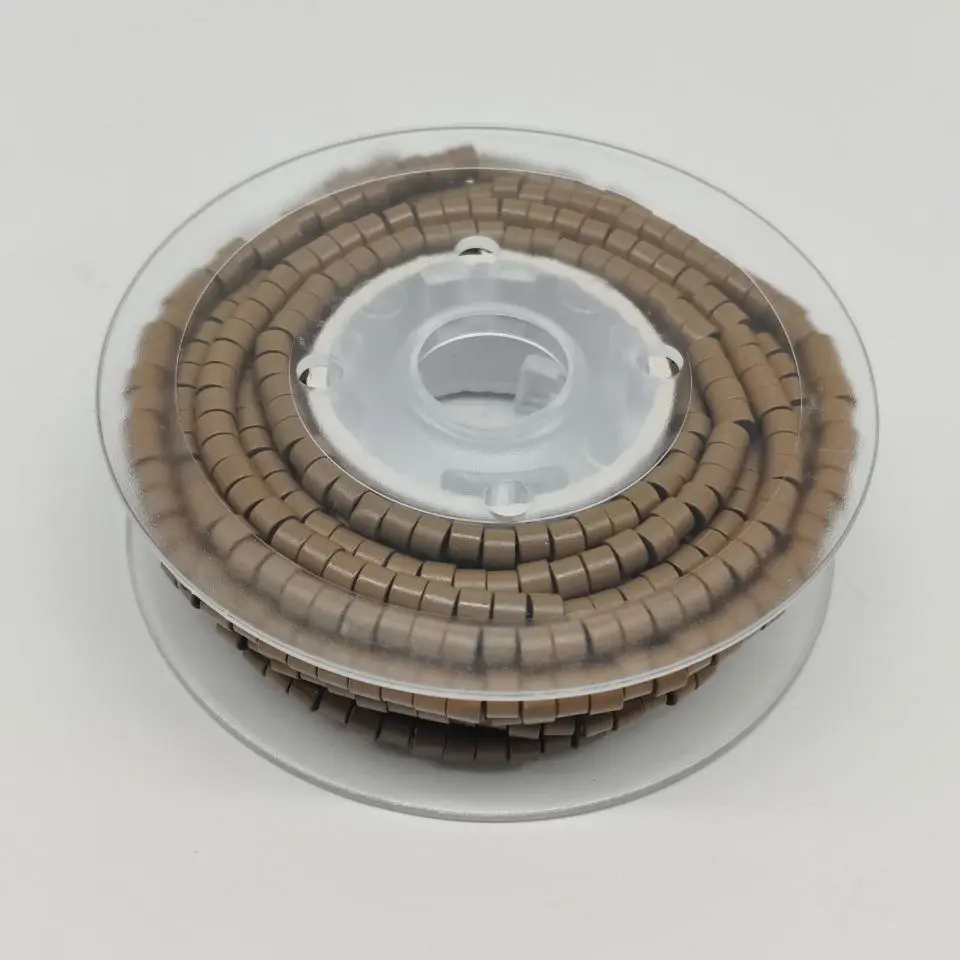 실리콘 사이즈 4.0*2.0*2.7mm 미리 장착된 알루미늄 링 헤어 익스텐션 도구용 마이크로 링크 1000개/롤