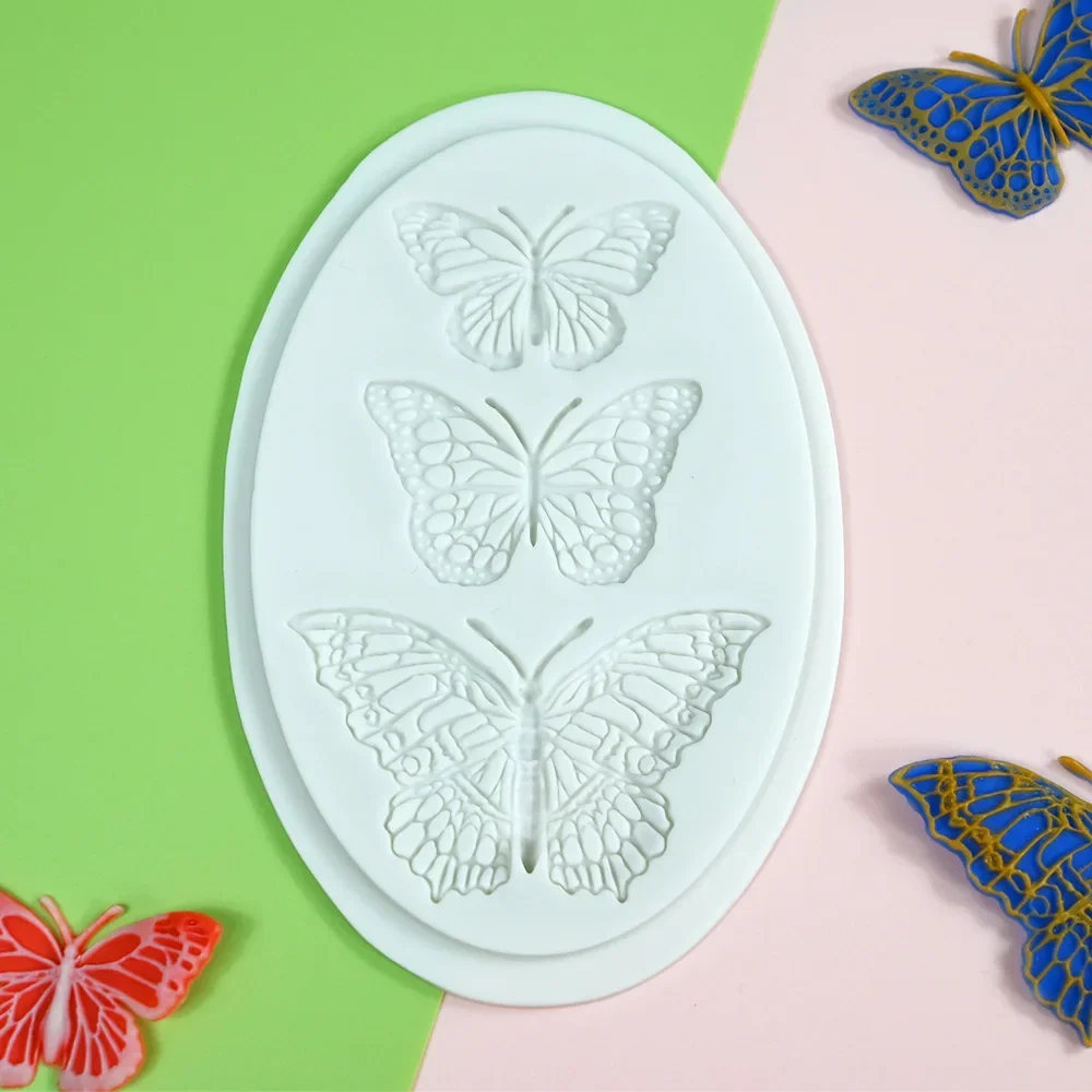 

yigao 3 even butterfly fondant silica DIY cake cake baking mold edge decoration tool