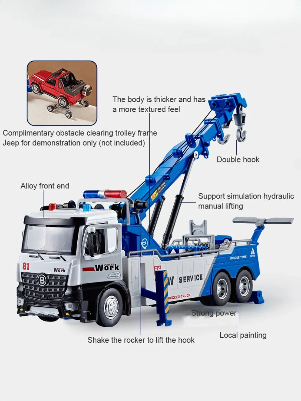 1/50 Scale Double Hook Rescue Crane Truck Alloy Model Toys Metal Diecast  Engineering Vehicle Sound Light Gifts for Boys Birthday - AliExpress