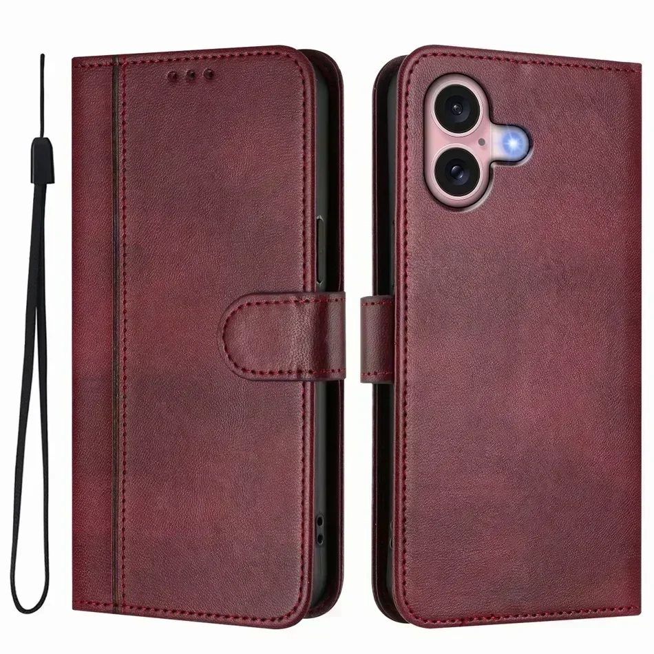 Vintage Wallet Case with Card and Cash Slots - Leather Cover