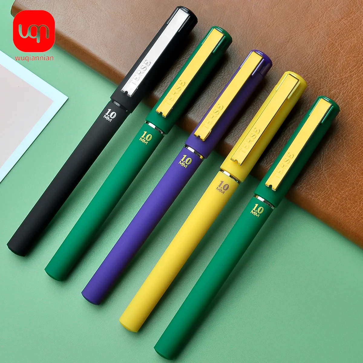 3/6pcs neutral gel pen -1.0mm, fast drying and durable, smooth writing large capacity ink, very suitable for office and teaching 6