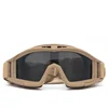 10Pcs M'ilitary Fan Tactical Glasses Cs Explosion-proof Anti Impact Special Combat Goggles Three Lens Suit Motorcycle Goggles 4