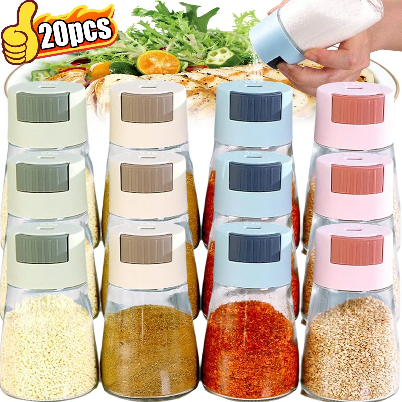 Description Picture 2 of itemKitchen Quantitative Salt Shaker Metering Seasoning Bottle Spice Pepper Sugar Dispenser Can Condiment Storage Jar Containers