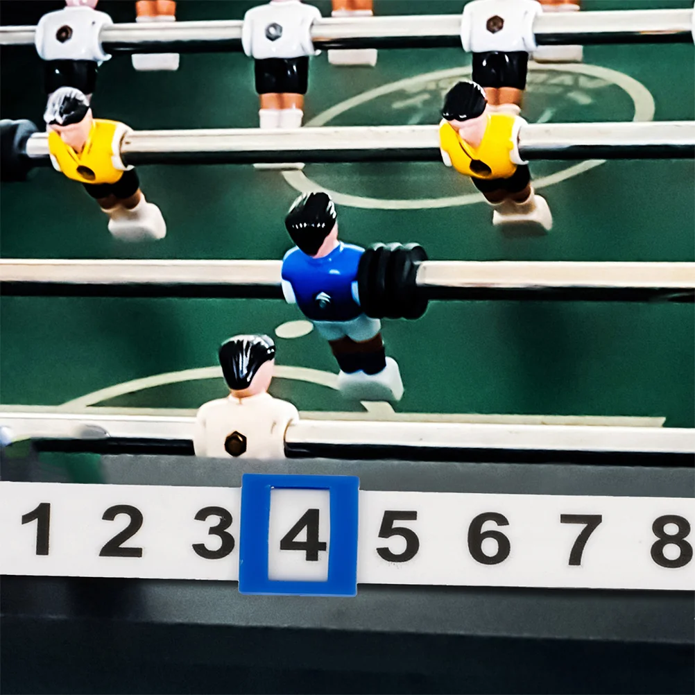 4 Pcs Table Football Counter Clear Display Durable Plastic Compact Design Soccer Tables Foosball Accessories Unit
