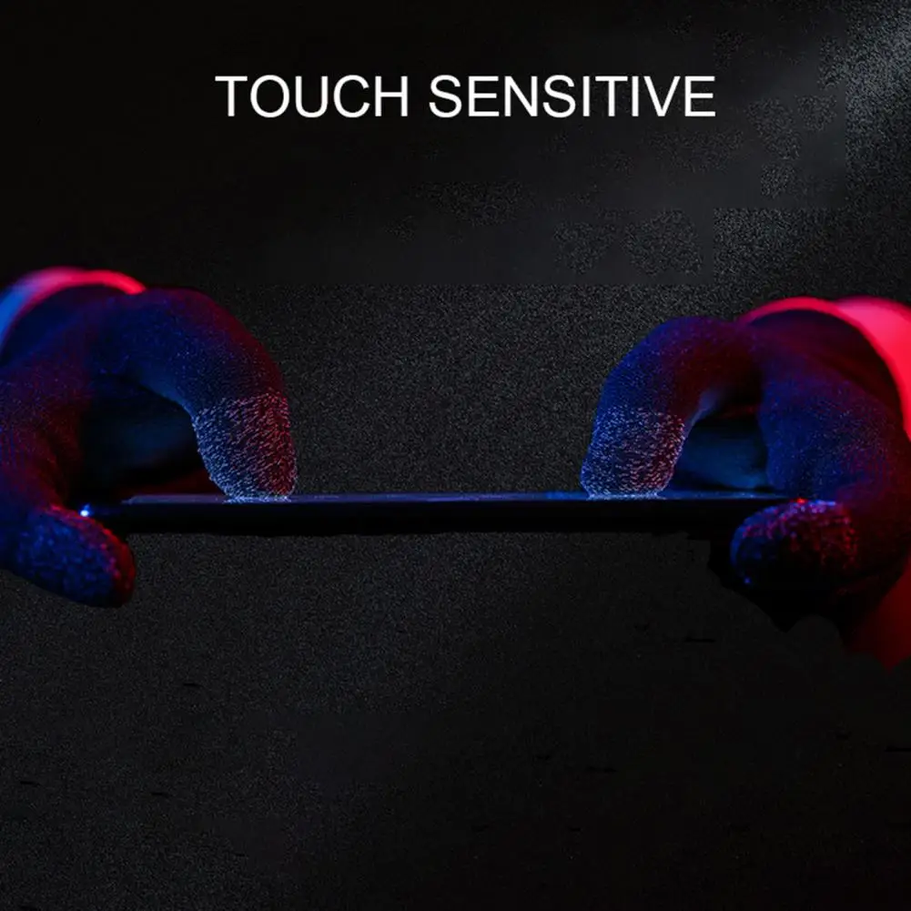 

Sweat-proof Gaming Gloves Enhance Gaming Experience with 2pcs Breathable Lightweight Sweat-resistant Touch Screen for Mobile