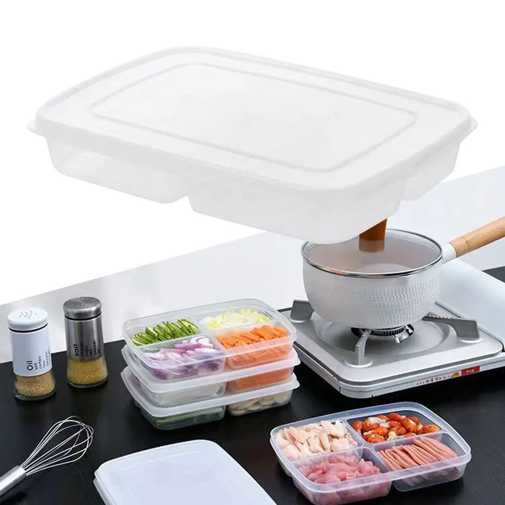 Fridge Food Storage Crisper Kitchen Fooding Sorting Sealed Box Fruit Vegetable Preservation Frozen Meat Fresh Divided Organizer