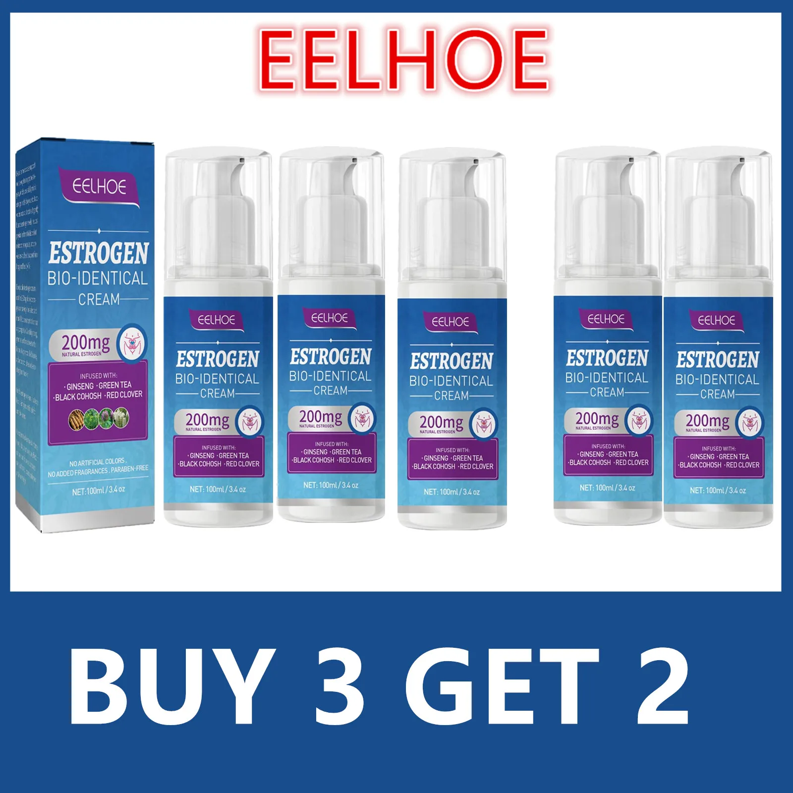 Estrogen Relief Cream 100ml for Women Menopause Health Body Care