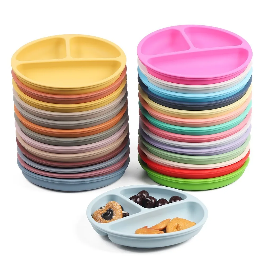 

3/9PCS Cup Children Dishes Set New Spoon Set Fork Sucker Bowl Bib Maternal and Infant Supplies Silicone Tableware Baby