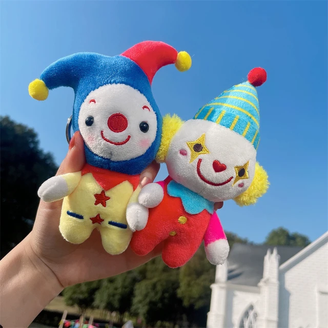 Peluche Clown giocattolo portachiavi creativo cartone animato circo carino  sorriso bambola auto borsa personalità bambola ciondolo