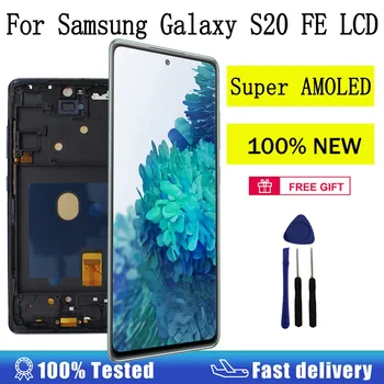 Super AMOLED LCD For Samsung Galaxy S20 FE Display Screen Assembly For Samsung S20 FE 5G LCD SM-G781B/DS SM-G780F/DSM Digitizer