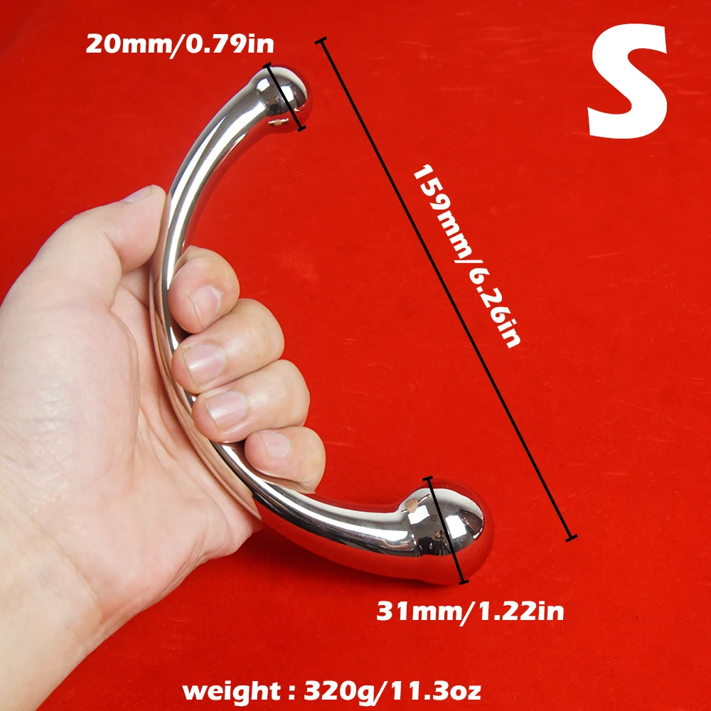 Double Head Anal Hook Dildo Butt Plug,Metal Analplug Buttplug Butplug,Anus Ass Plugs,Sex Toys,Prostate Massager G Spot Wand