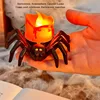Haunted House Halloween Party Decor Horror Props Halloween Decorations LED Candle Light Plastic Spider Pumpkin Lamp For Home Bar 4