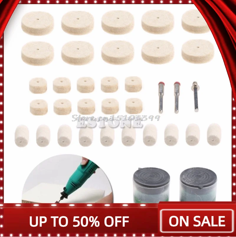 

35 шт., набор фетровых насадок для дрели Dremel, 1/8 дюйма