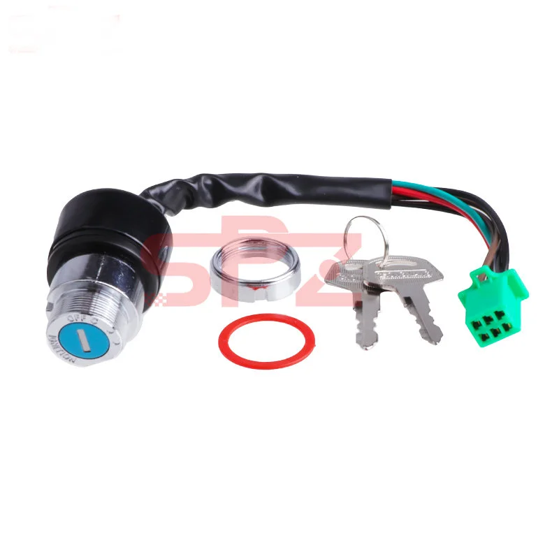 Motorcycle Keys Motorcycle Ignition Switch 3 Position 6 Wire With 2 Keys for Harley Bobber Scooter Chopper Kawasaki ATV Go Kart Motorcross Parts
