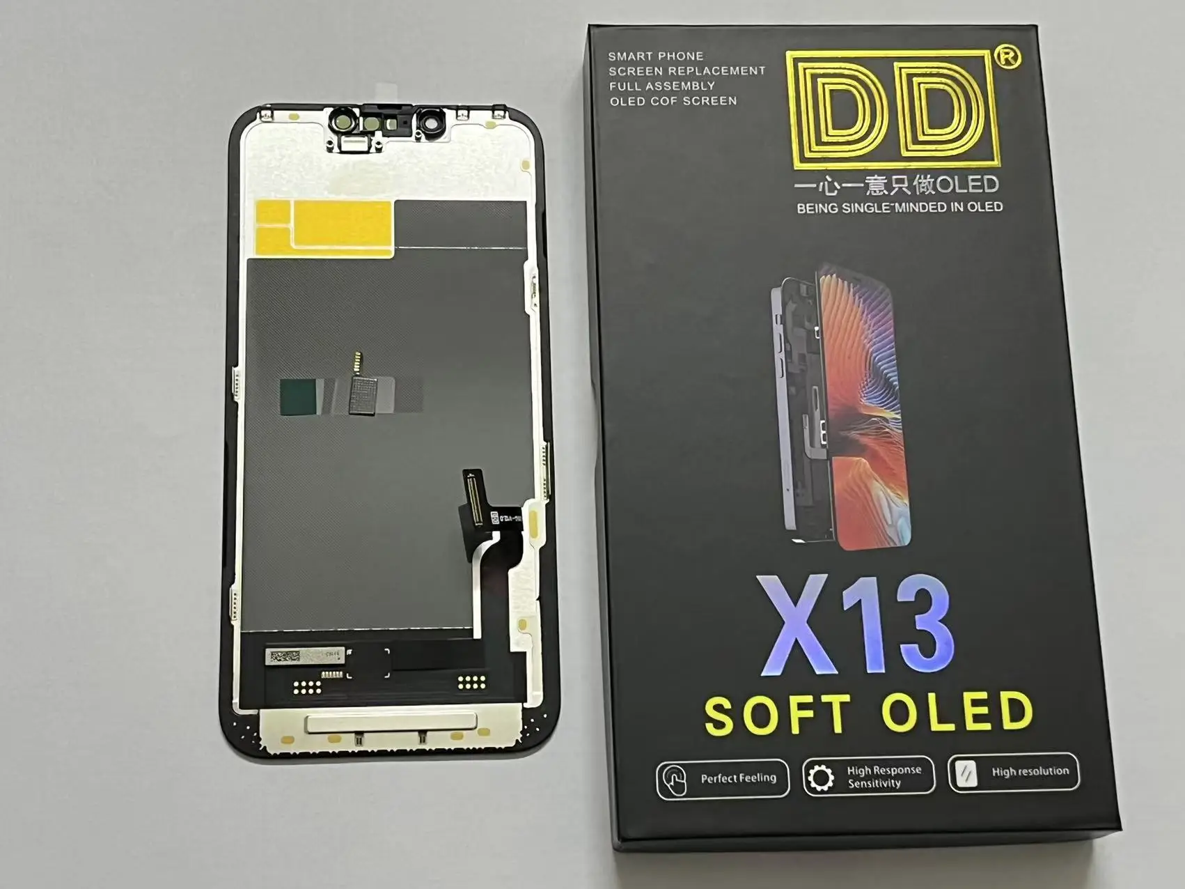 DD Brand Soft OLED LCD For iphone 13 14 15 16 Soft OLED Display True Tone With 3D Touch Screen For iPhone Replacement With Tools