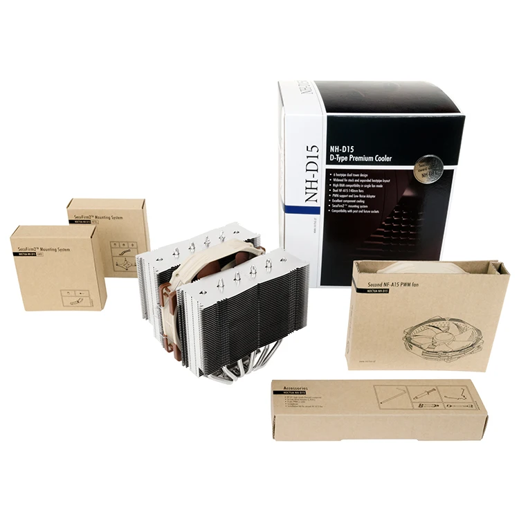 Noctua NH-D15 2x NF-A15 PWM 140mm ִ ̾ CPU  LGA 115X 2011 2066 AM4 