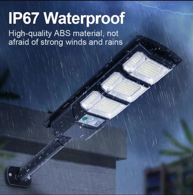 500000LM Most Powerful LED Solar Lamp Super Bright Outdoor Solar Light IP67 Waterproof Motion Sensor Garden Street Wall Light 6