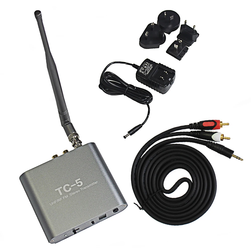 TC-5 More Channels 500M Dj Foldable Wireless Stereo Silent Disco Headphone and Transmitter
