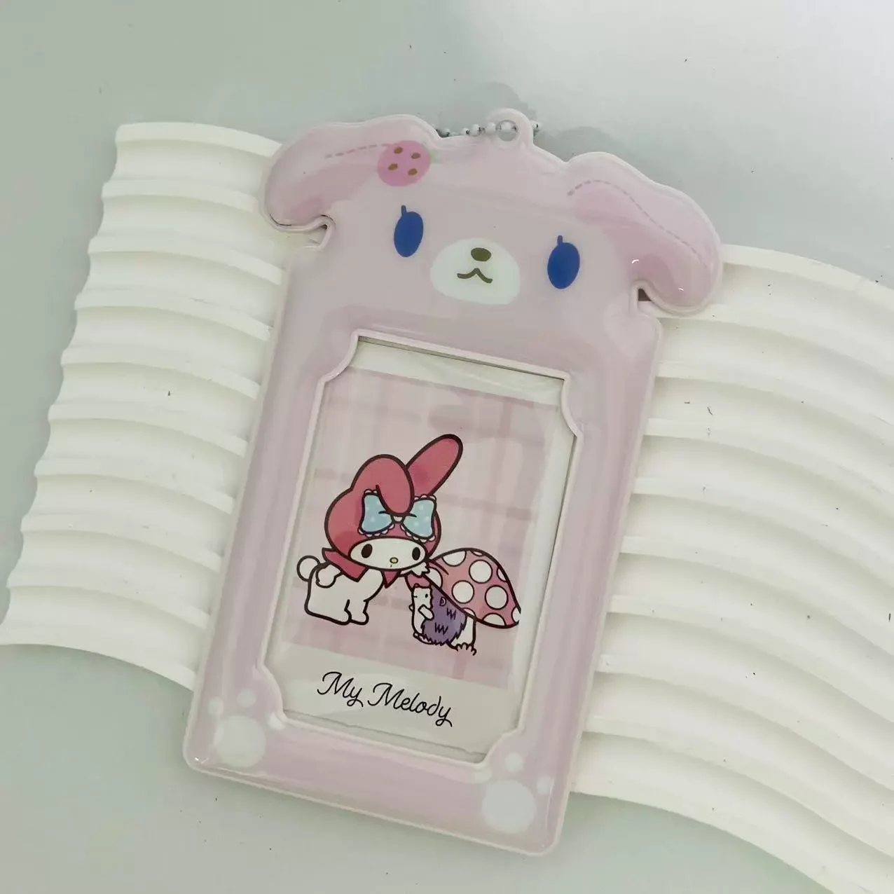 Cartoon Konijn Fotokaarthouder Sleutelhanger Fotokaarthouders 2,9x3,9 Inch ID Badge Houder Buskaart Credit ID Bankkaarthouder