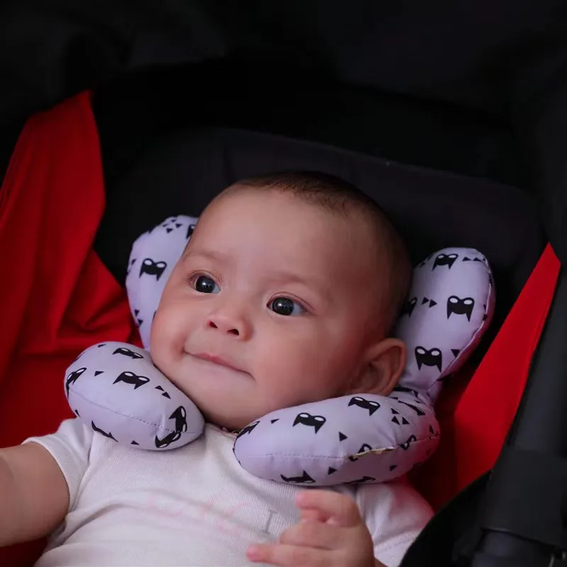 2023New Baby Pillow Protective Travel Car Seat Head Neck Support Pillows Newborn Children U Shape Headrest Toddler Cushion 0-3 Y 2