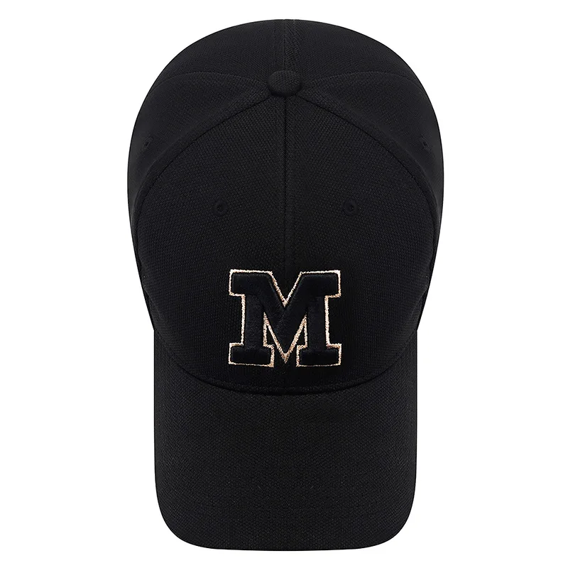 Baseball cap Baseball Cap Plus-size Snapback Hat Big yards cap M letter Cap 3D embroidery Sun hat Spring Autumn baseball cap Sport