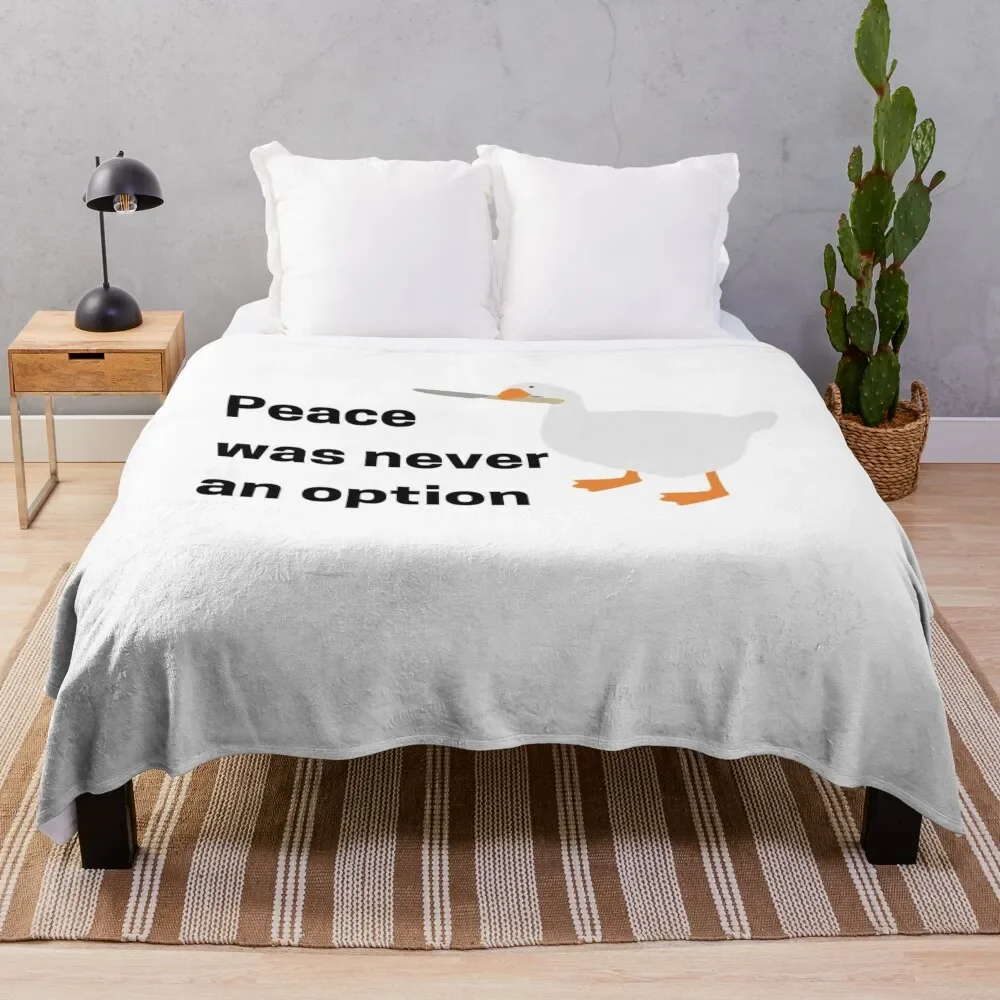 

peace was never an option Throw Blanket Loose Beach warm winter Blankets