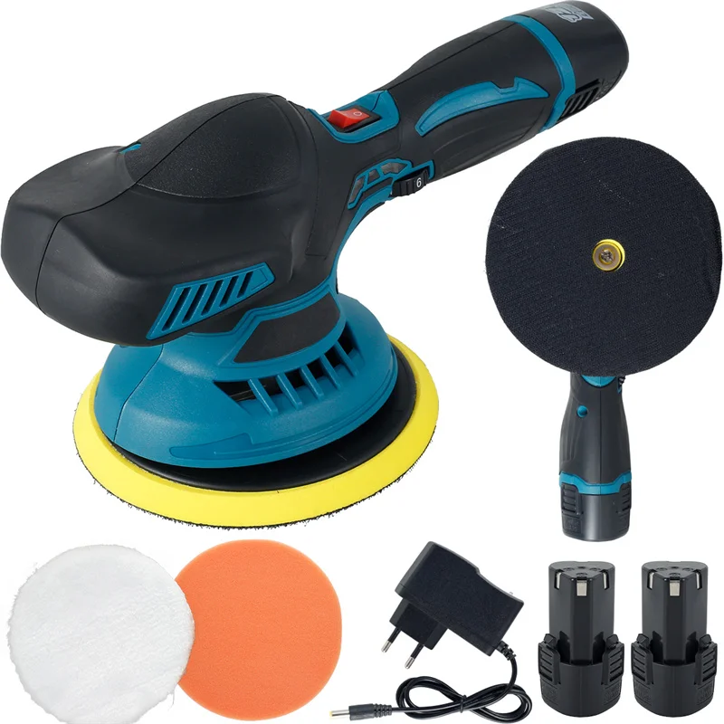 Cordless Car Polisher Multi-functional Electric Rotary Polishing Machine 5000rpm 6 Variable Speed Scratches Repair Waxing Tools car polisher
