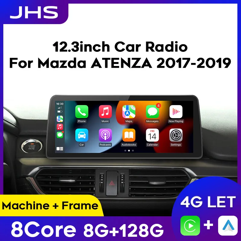 

1920*720 Android Car Radio Multimedia Video Player For Mazda Atenza 2017-2019 Wireless CarPlay Autoradio QLED Screen 12.3inch