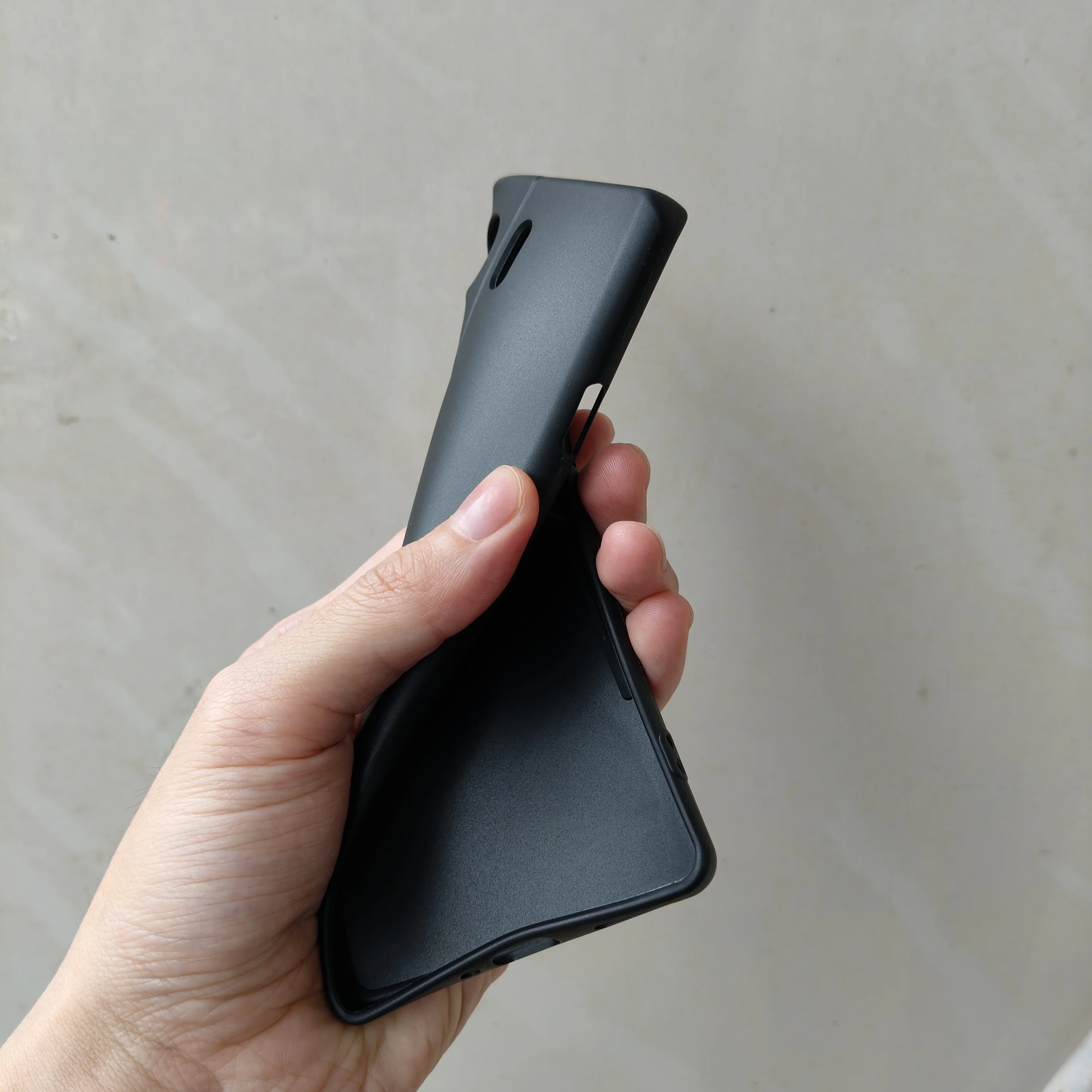 Sleek Black Soft TPU Slim Matte Protective Phone Case
