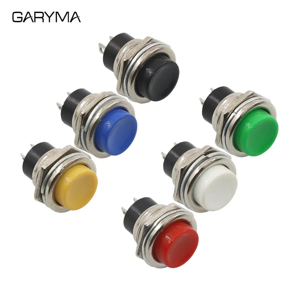 Oiyagai 10 Pezzi Interruttore a Pulsante Momentaneo DS-212 SPST NO con Cappuccio Rotondo Verde, AC 125V 3A Oiyagai 10 Pezzi Interruttore a Pulsante Momentaneo DS-212 SPST NO con Cappuccio Rotondo Verde, AC 125V 3A
