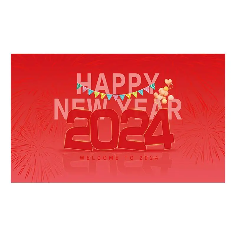 

New Year Backdrop 2024 5X3Ft New Year Prom Firework Party Banner Creative Christmas Decoration Festive Party Banner for Man