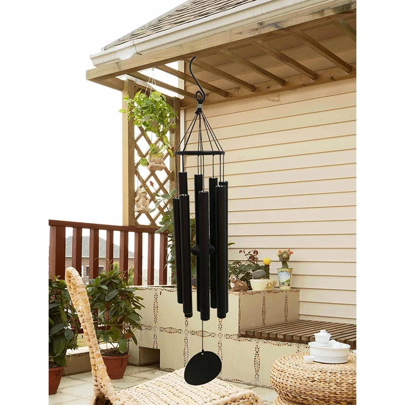 Wind Chimes Outdoor Large Deep Tone 8 Metal Tubes Wind Chimes For Home Garden/Yard/Balcony Deco-A03I 4