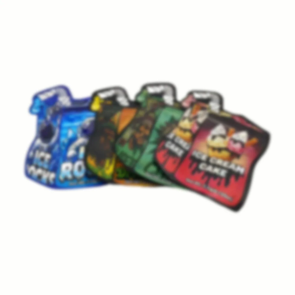 Description Picture 4 of item30Pcs Spice Coffee Herb Powder Zip Lock Pouch Cartoon Packaging Mylar Bag Wateproof Food Storage Bags Resealable Pouches