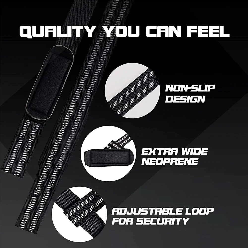 1Pair Gym Sports Fitness Wrist Band Anti-slip Pull Up Weight Lifting Training Silicone Wrist Band Hard Pull Grip Power Strap