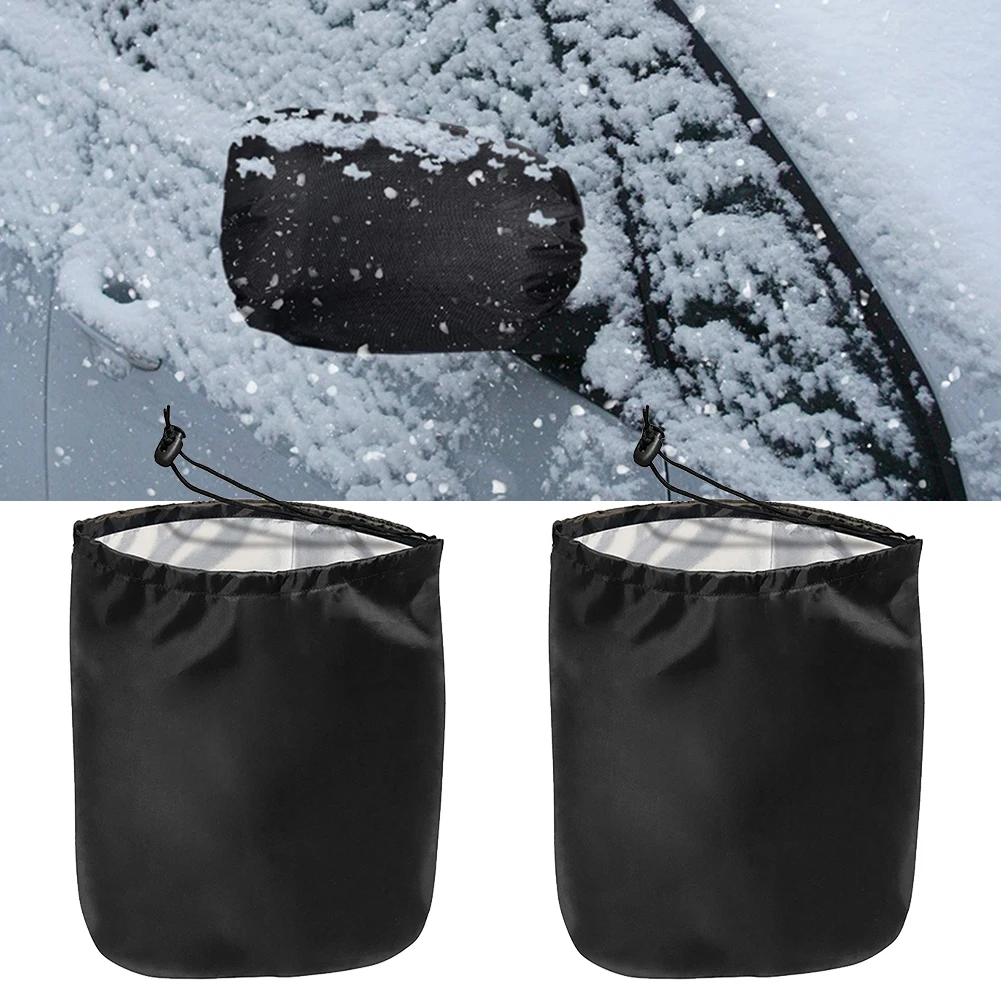2PCS Car Mirror Cover Grey Wing Mirror Cover Snow Ice Protective Car Side Accessories