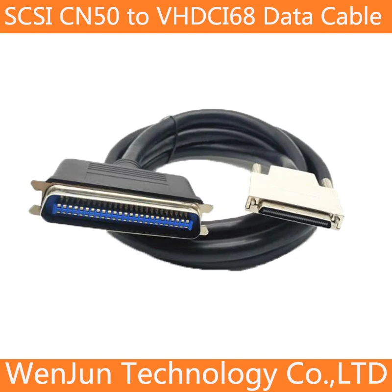 para Cabo Conector Vhdci68 Cn50 Pin Macho para Vhdci68 Pin Masculino Data Shield Wire 1.8m Scsi-cn50