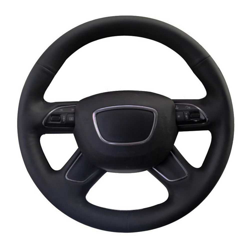 Coprivolante Per Auto Cucito A Mano Treccia Volante In Pelle Artificiale Antiscivolo Per Audi A6 (C7) Q7 A8 S8 2011-2016