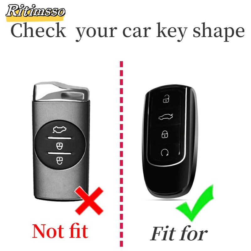 Key Case Cover Fashion TPU Car Key Case Cover Chery Tiggo 8 Pro Tiggo 8plus 5 Plus 7pro Omoda 5 Car Key Protector Shell Fob Accessories