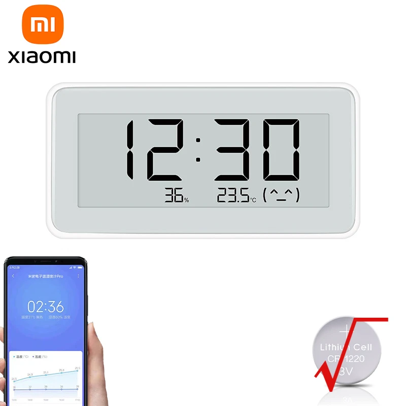 

Xiaomi Mijia BT4.0 Wireless Smart Electric Digital Clock Indoor Outdoor Hygrometer Thermometer LCD Temperature Measuring Tools