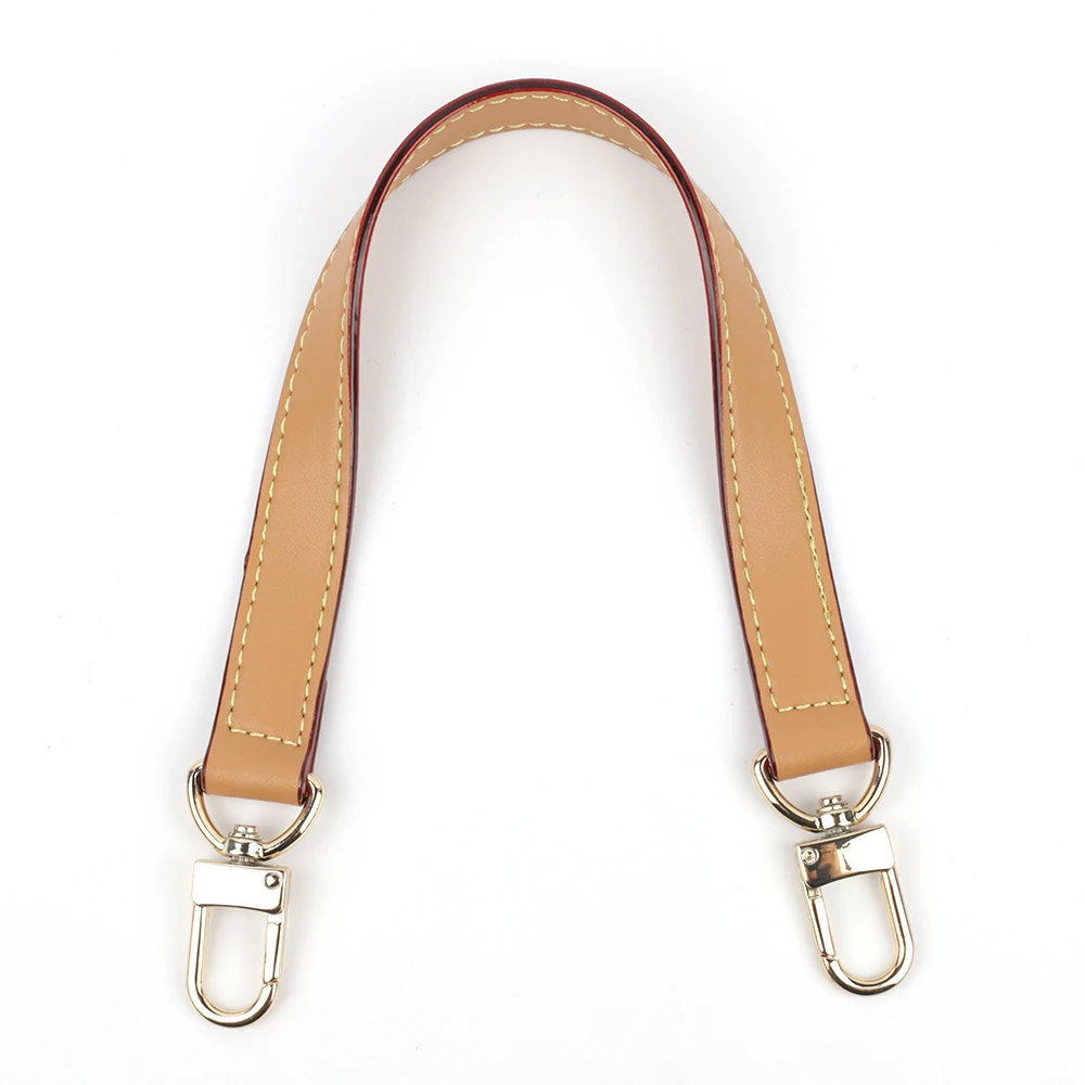 Taschengurt aus echtem Leder, Handtaschengriffe für Handtasche, kurzer Taschengurt, Geldbörsengurt, silberne Goldschnalle, Ersatz-Taschengürtelband – Detail 7