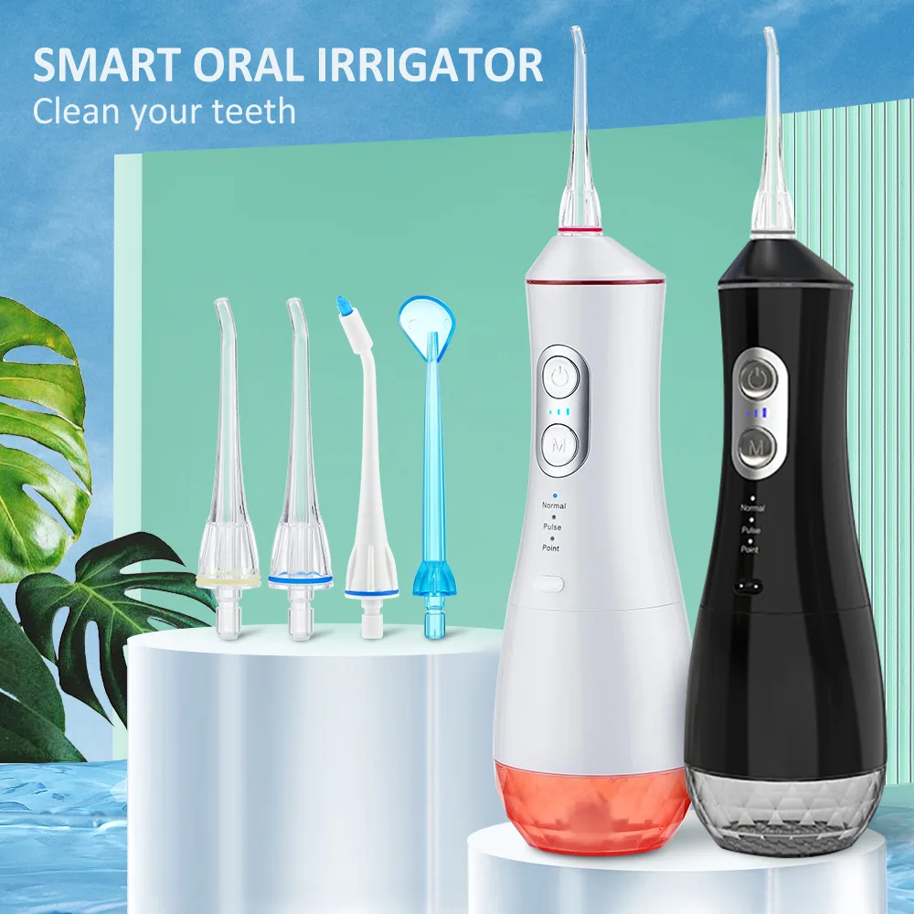 

9 modes Portable Oral Irrigator Dental Teeth Whitening Flosser bucal tooth Cleaner waterpulse Water Thread For Teeth